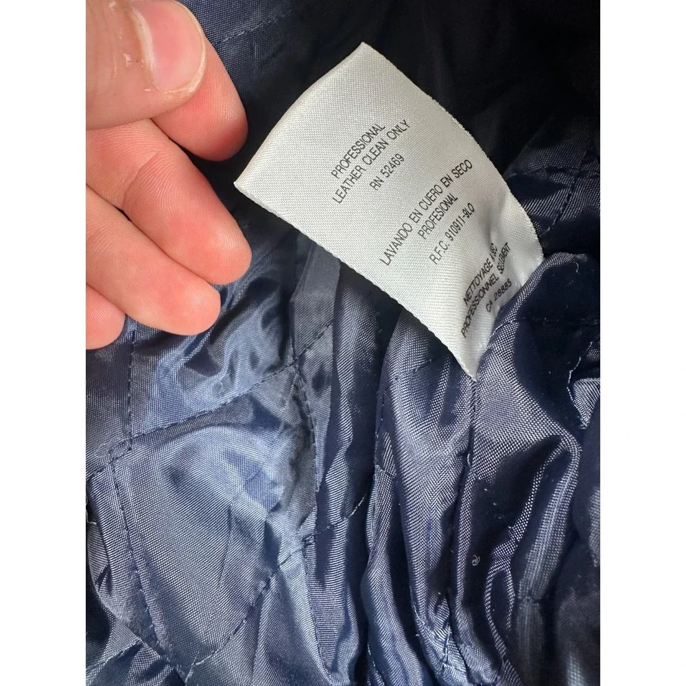 Outbrook Swing Jacket‎ Womens Medium Multicolor Leather Colorblock Hooded Toggle